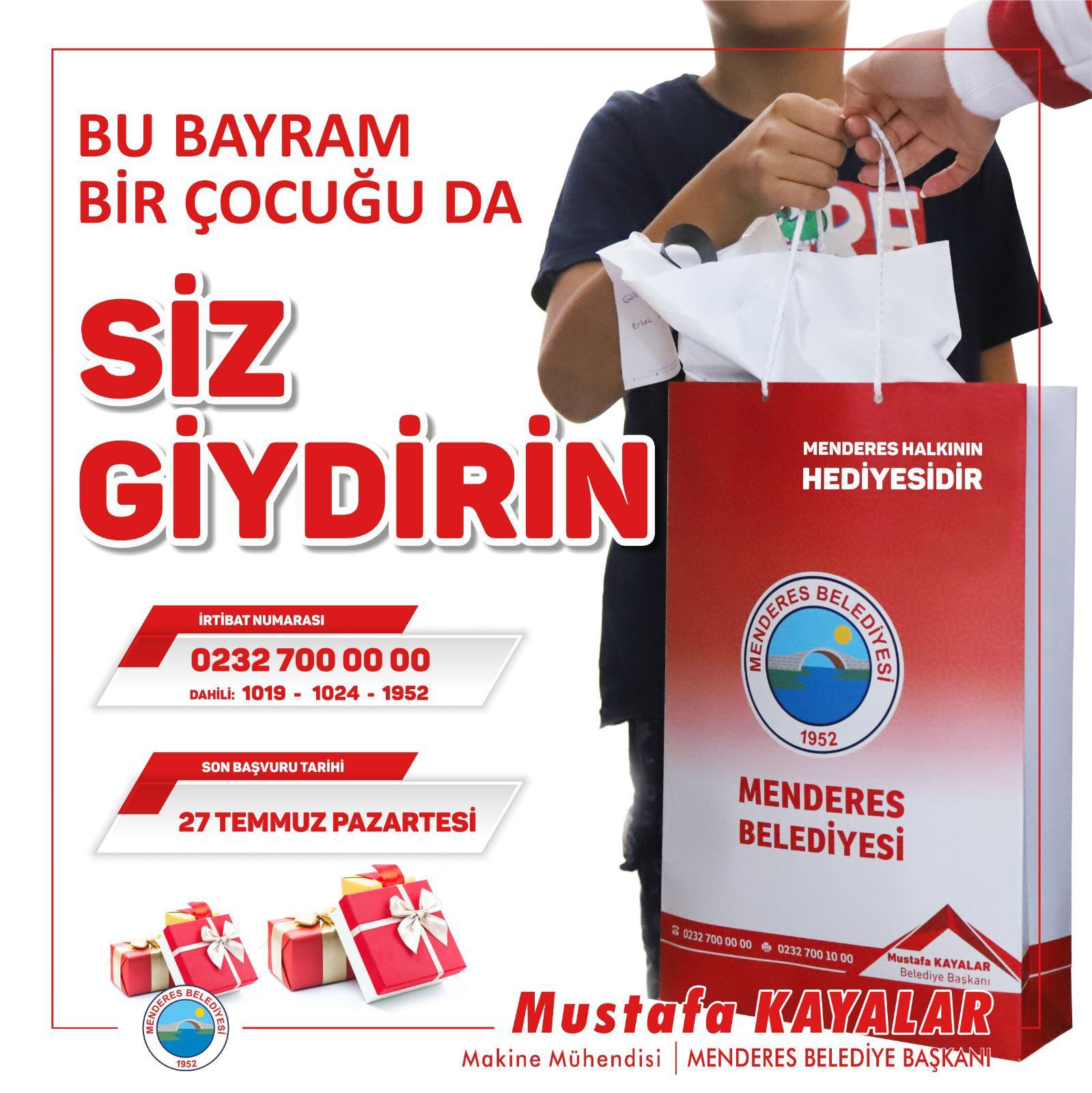 Çocukların Bayramlıkları Menderes Belediyesi’nden