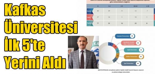 Kafkas Üniversitesi İlk 5’te Yerini Aldı