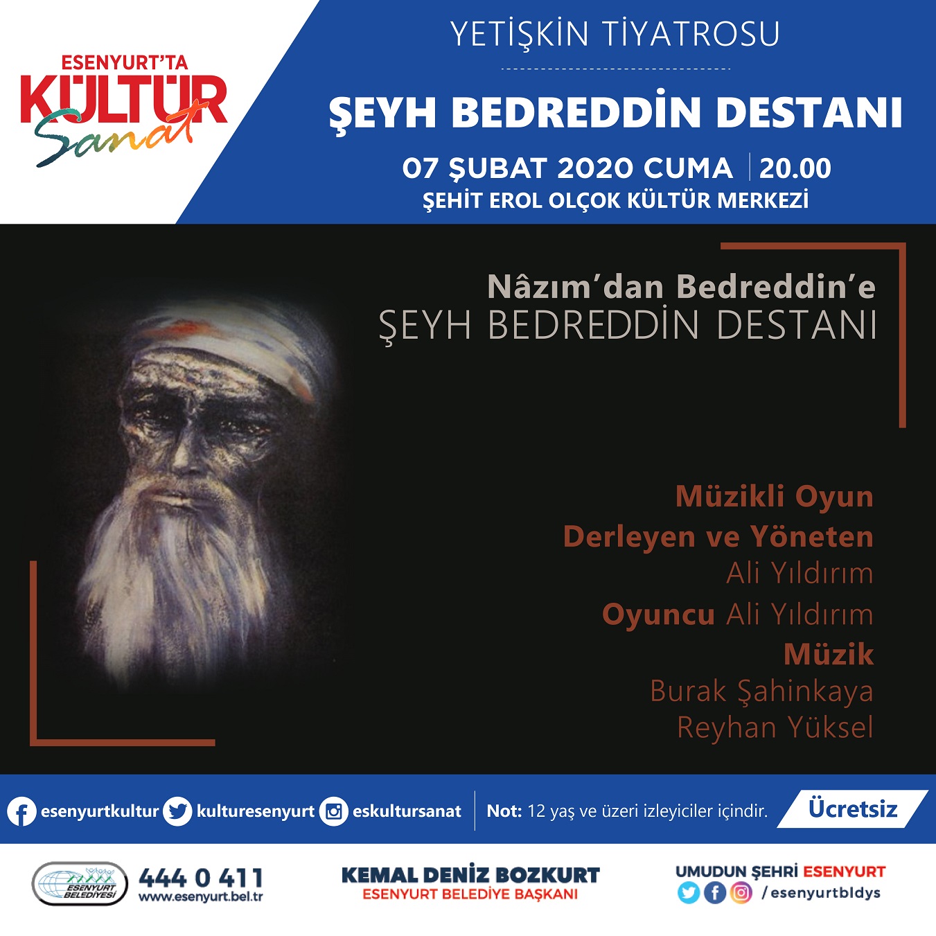 Şeyh Bedreddin Destanı Esenyurt Sahnesinde