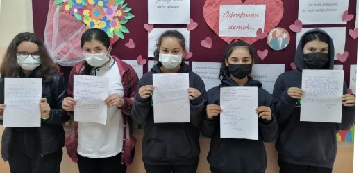 EŞEN ANADOLU LİSESİ ÖĞRENCİLERİNDEN ŞEHİT ÖĞRETMENLERİN AİLELERİNE MEKTUP VE ŞİİR