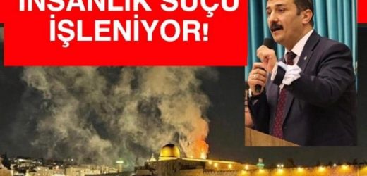 TÜRKOĞLU: ZALİM İSRAİL’İN ZULMÜNÜ LANETLİYORUZ!