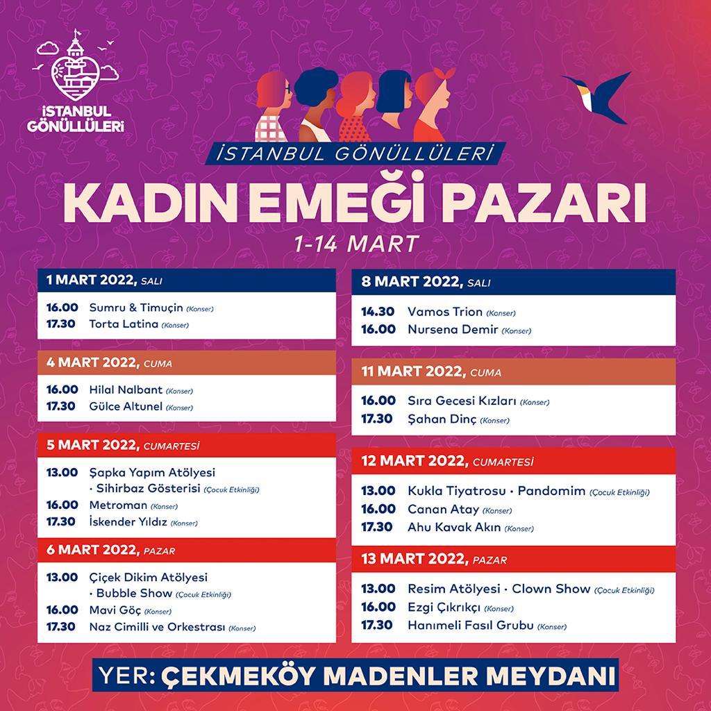 İSTANBUL GÖNÜLLÜLERİ KADIN EMEĞİ PAZARI ÇEKMEKÖY ve BEYLİKDÜZÜ’NDE