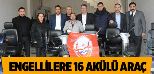 SORGUN’DA ENGELLİLERE 16 AKÜLÜ ARAÇ VERİLDİ