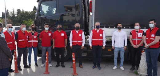 TUZLA’DAN 170’İNCİ YARDIM TIRI CİNDERES’E DOĞRU YOLA ÇIKTI