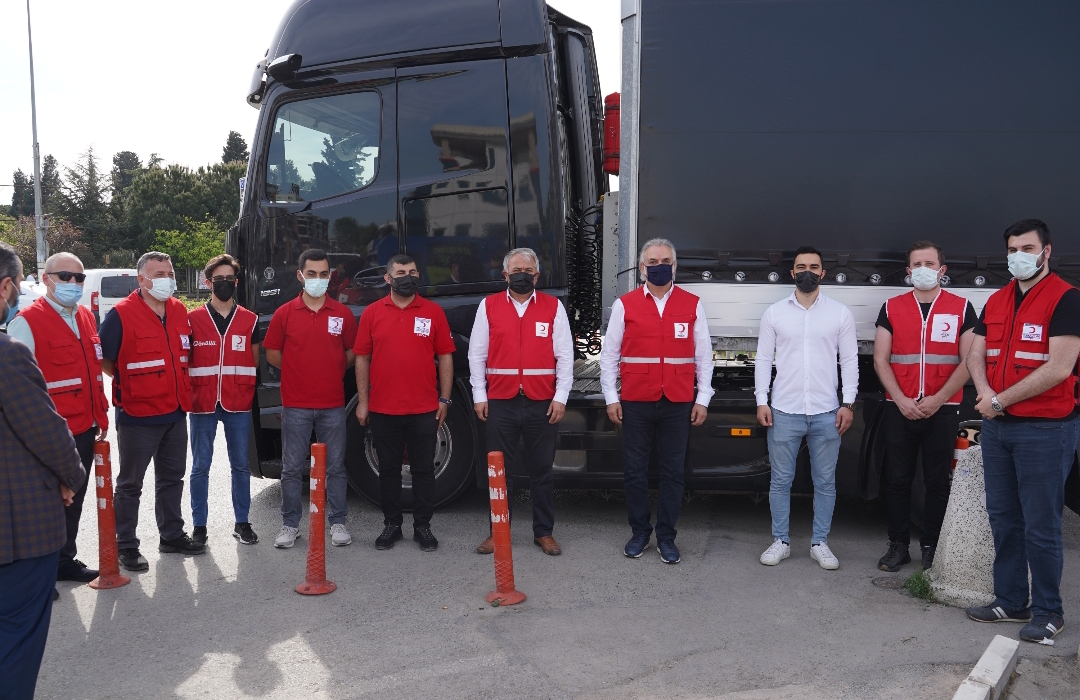 TUZLA’DAN 170’İNCİ YARDIM TIRI CİNDERES’E DOĞRU YOLA ÇIKTI