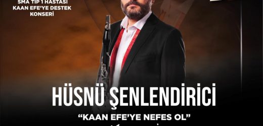 KINIK’TA HÜSNÜ ŞENLENDİRİCİ KONSERİNİN TÜM GELİRİ SMA HASTASI KAAN EFENİN TEDAVİSİNE BAĞIŞLANACAK