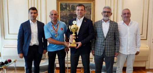 İMAMOĞLU, İBB ÇALIŞANI ŞAMPİYON GOLFÇÜYÜ AĞIRLADI