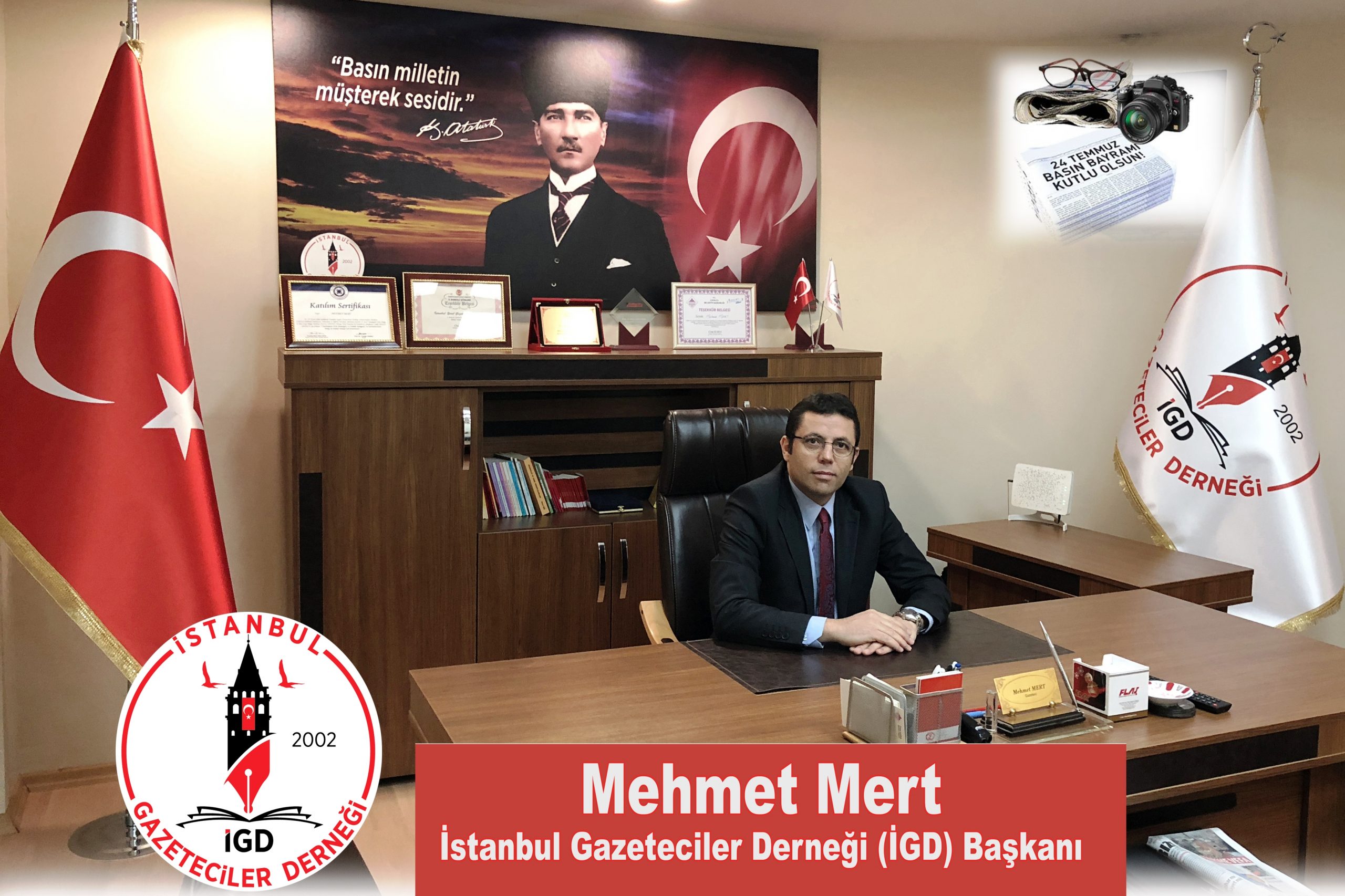 İGD Başkanı Mehmet Mert; Gazetecilik artık düştüğü yerden kalkmalı…