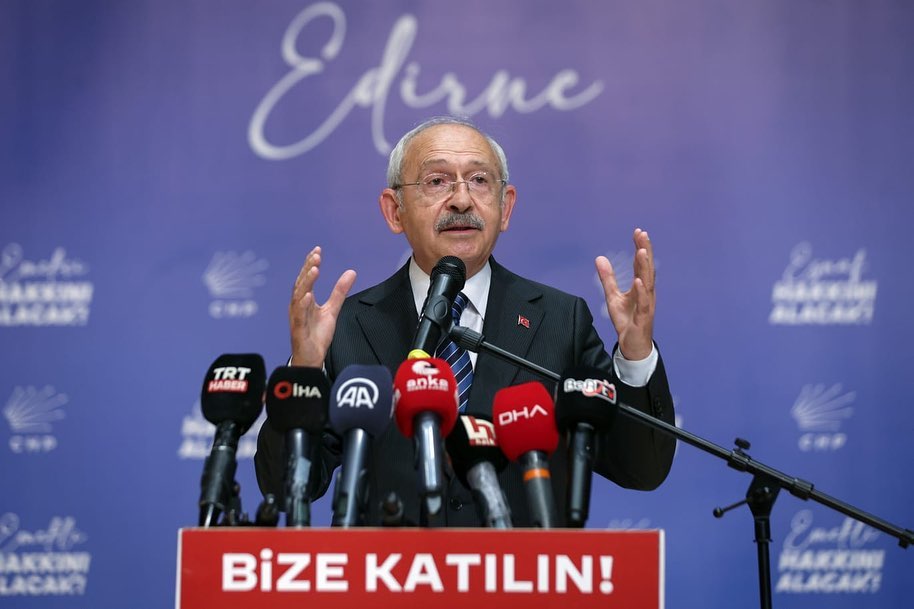 CHP lideri Kılıçdaroğlu’ndan Edirne’de ayçiçeği mesajı