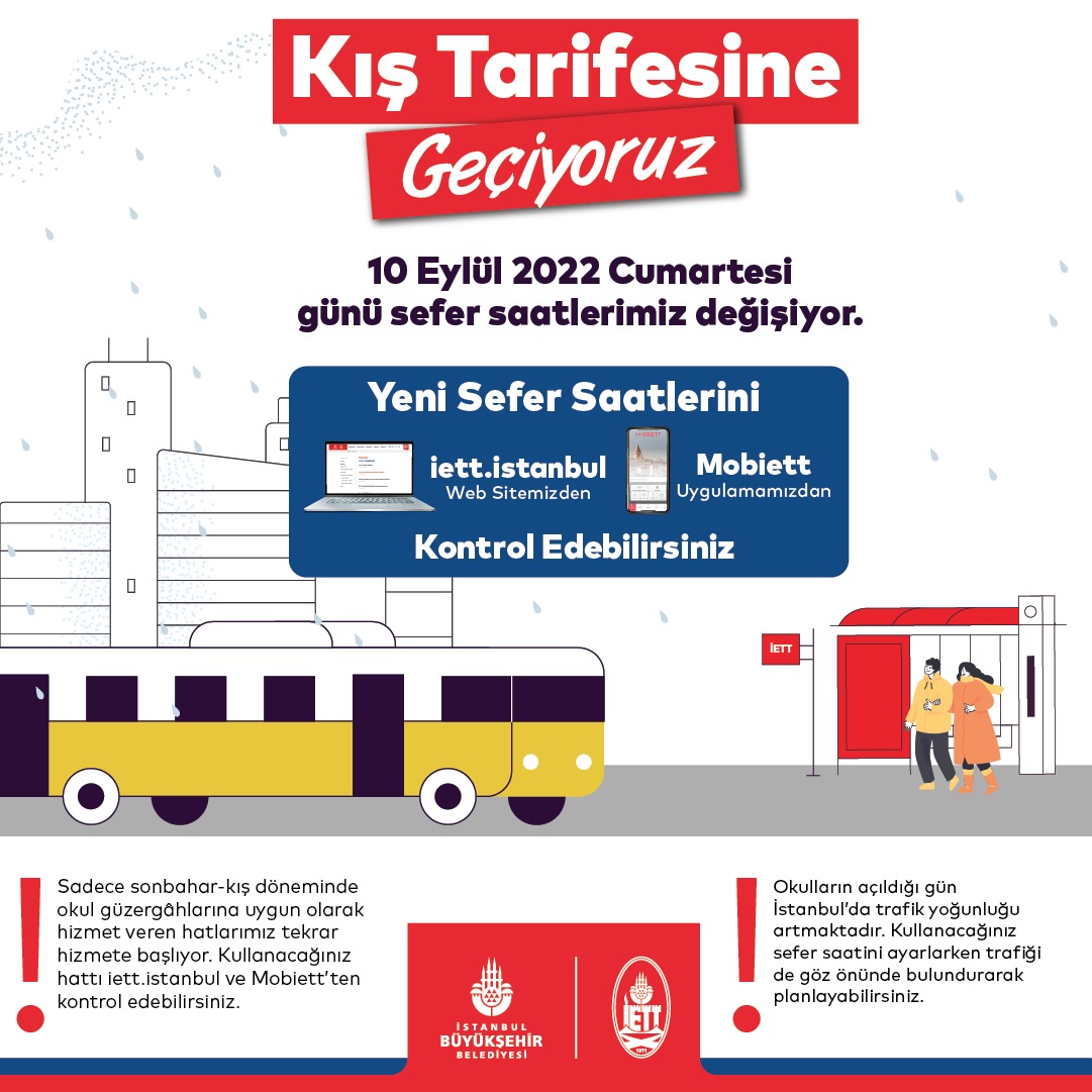 TOPLU ULAŞIMDA KIŞ TARİFESİ SEFER DÜZENLEMESİ