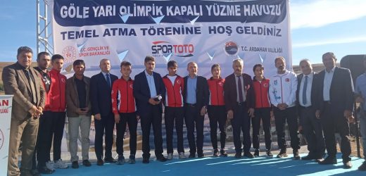 GÖLE YARI OLİMPİK KAPALI YÜZME HAVUZU TEMELİ ATILDI