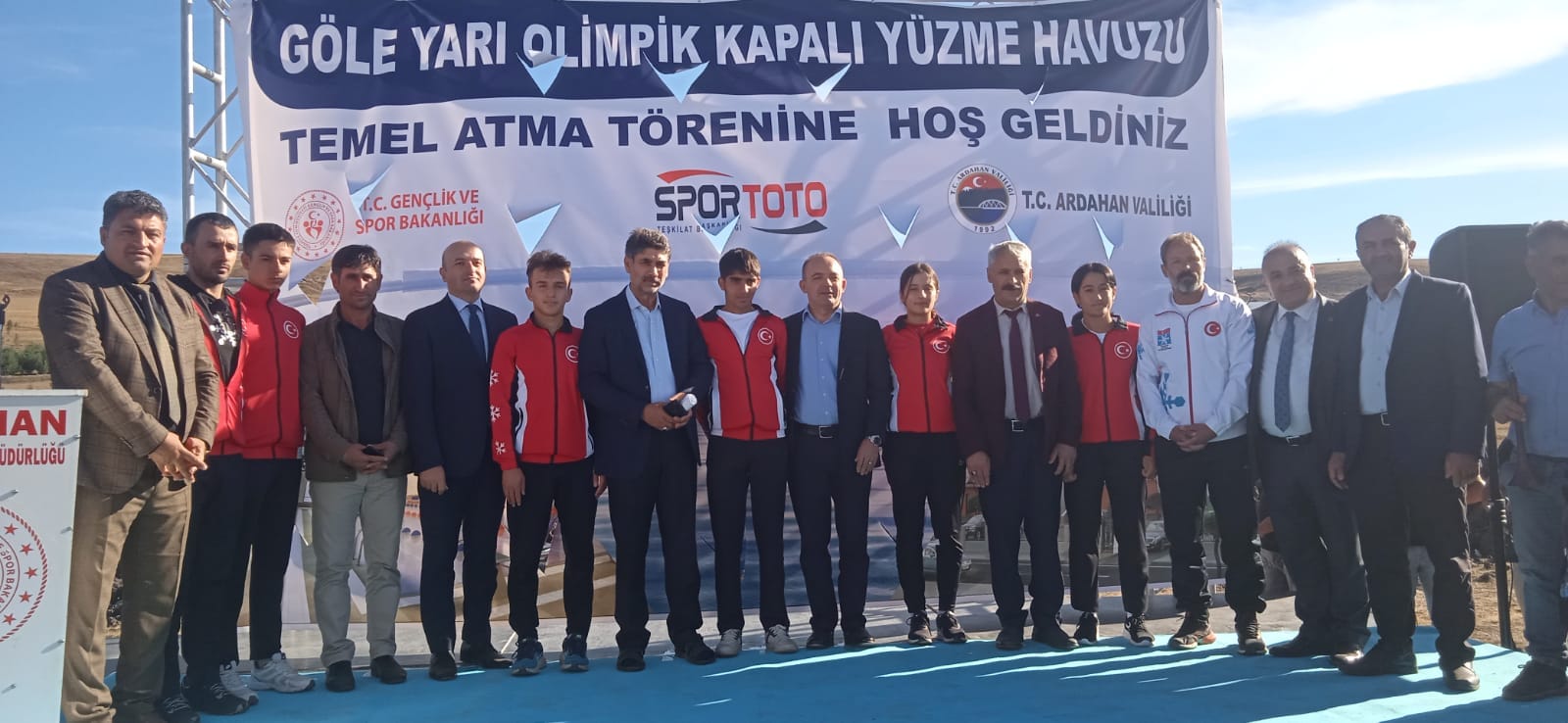 GÖLE YARI OLİMPİK KAPALI YÜZME HAVUZU TEMELİ ATILDI