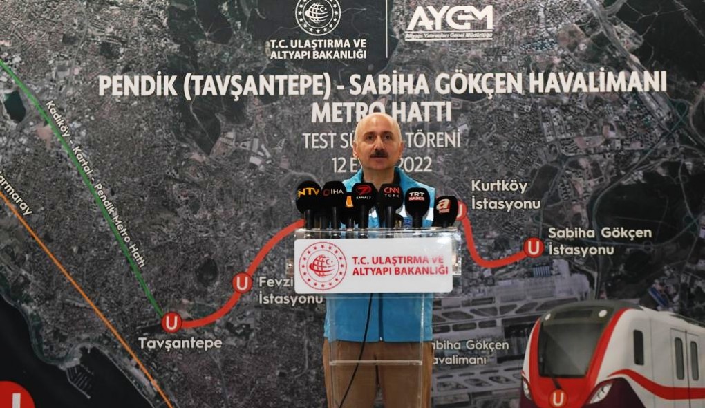 KARAİSMAİLOĞLU: 2 EKİM’DE SABİHA GÖKÇEN HAVALİMANI METRO HATTI İLE TARİHE BİR İMZA DAHA ATIYORUZ