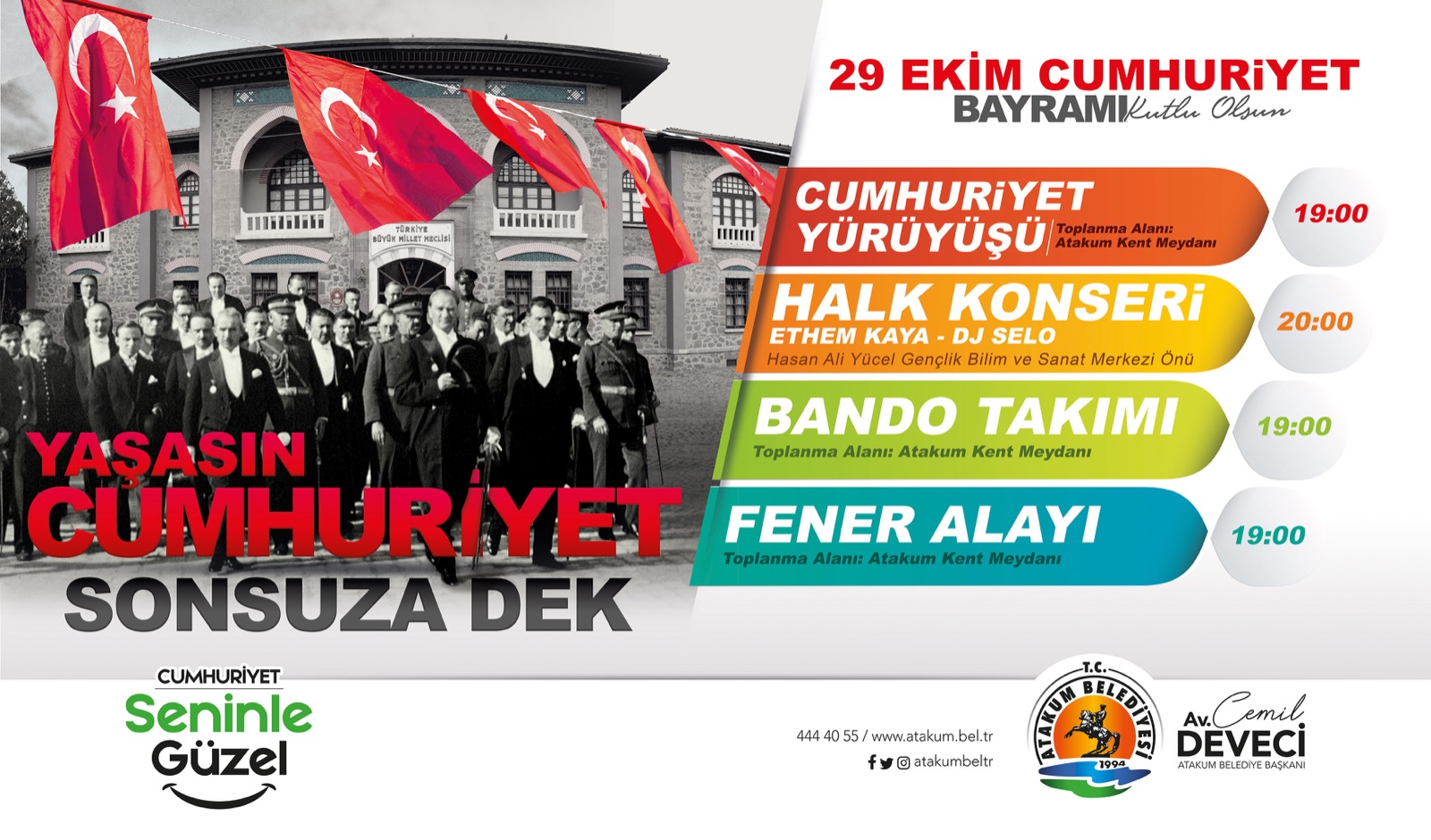 Cumhuriyet coşkusu Atakum sokaklarına taşacak