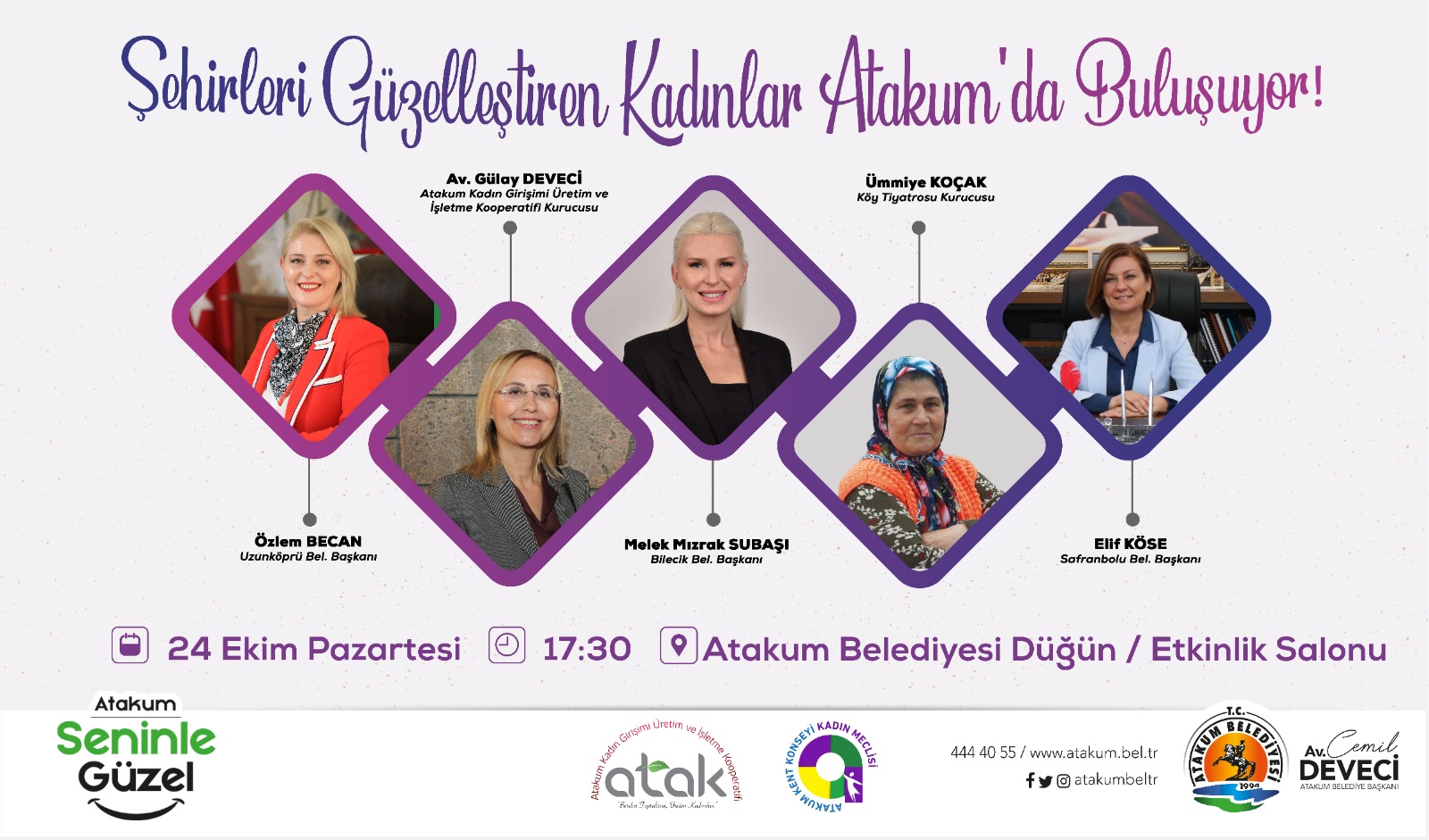 Şehirleri güzelleştiren kadınlar Atakum’da