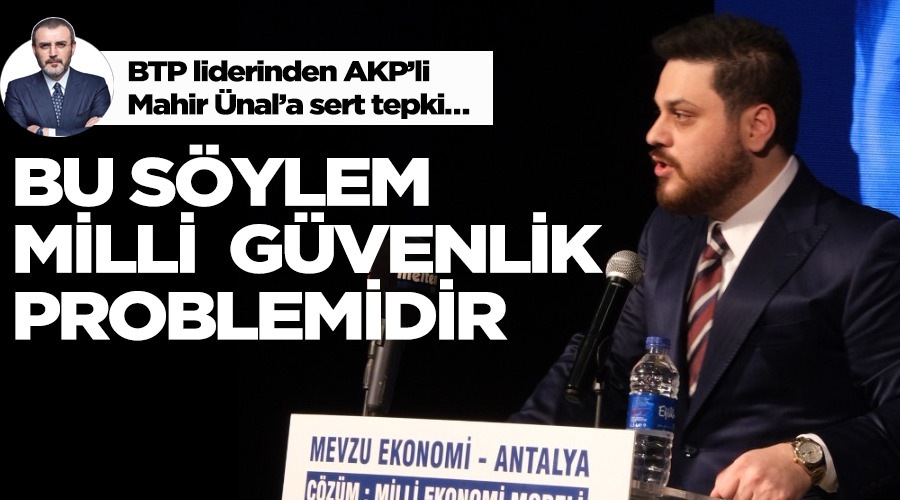 Bu söylem bir milli güvenlik problemidir