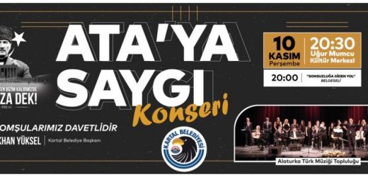 Ulu Önder Atatürk 10 Kasım’da Kartal’da Minnetle Anılacak