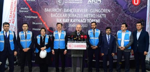 KARAİSMAİLOĞLU, BAKIRKÖY-KİRAZLI METRO HATTININ İLK RAY KAYNAĞINI YAPTI