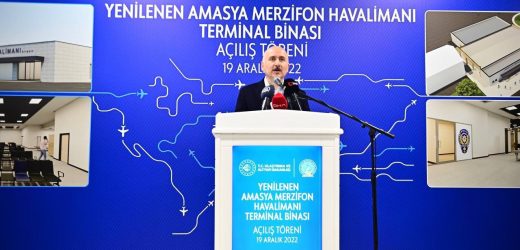 KARAİSMAİLOĞLU:  AMASYA MERZİFON HAVALİMANI YENİ TERMİNAL BİNASI İLE KAPASİTEYİ 700 BİN YOLCUNUN ÜZERİNE ÇIKARDIK