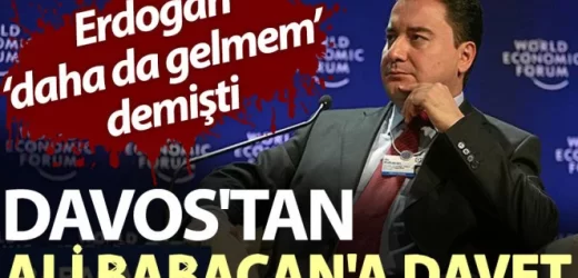 BABACAN DAVOS’TAN SESLENDİ: