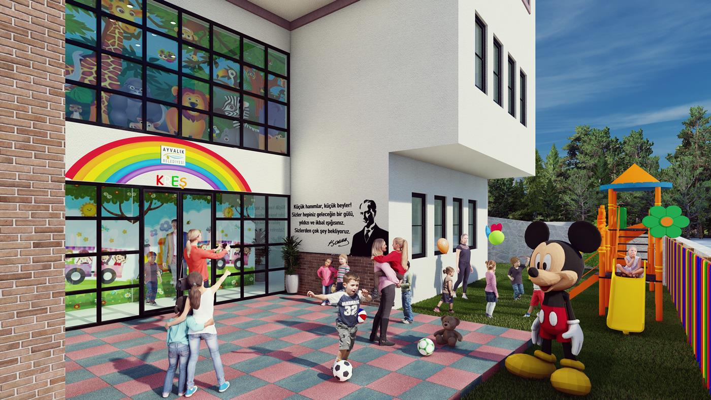 Ayvalık tam donanımlı bir kreş ve Konuk Evi’ne kavuşuyor