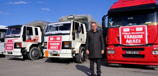 Ayvalık’ta Deprem Bölgesine Yardım Köprüsü Kuruldu