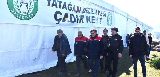 Yatağan Belediyesi’nden Hatay’a 3.000 Metrekarelik Çadır Kenti!