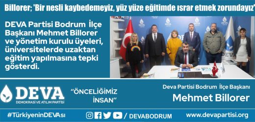Billorer: Bir nesli kaybedemeyiz, yüz yüze eğitimde ısrar etmek zorundayız