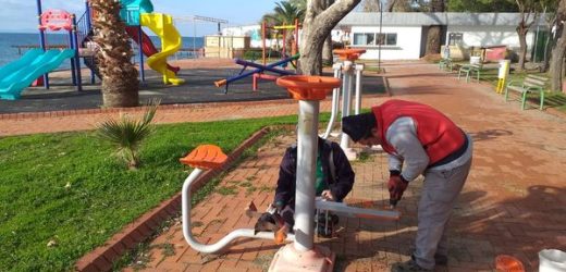 Edremit Belediyesi’nden Parklara Bakım