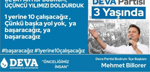 Deva Partisi Bodrum: Üçüncü Yılımızı Doldurduk