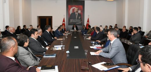 İl İdare Şube Başkanları Toplantısı Vali Orhan Tavlı Başkanlığında yapıldı