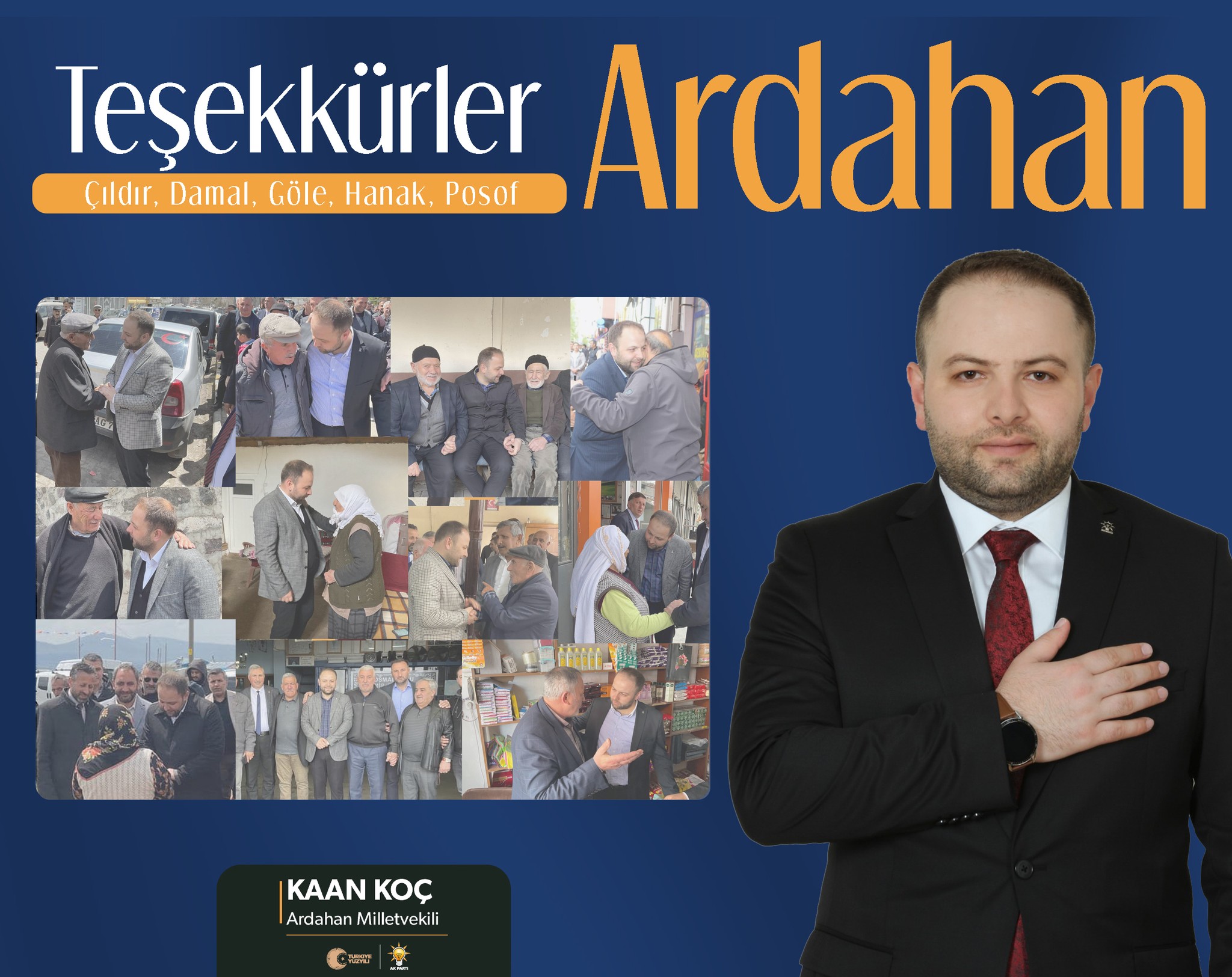 VEKİL KAAN KOÇ PARTİSİNE DESTEK İSTEDİ