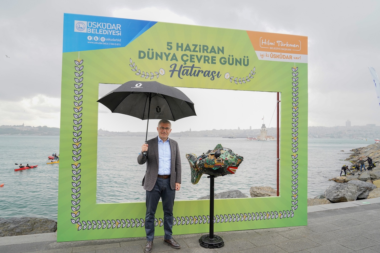 DÜNYA ÇEVRE GÜNÜNDE  RESTORASYONU TAMAMLANAN KIZ KULESİ’NİN DENİZ DİP TEMİZLİĞİ DE YAPILDI