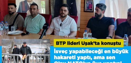 İsveç yapabileceği en büyük hakareti yaptı, ama sen O’nu NATO’ya üye yaptın!