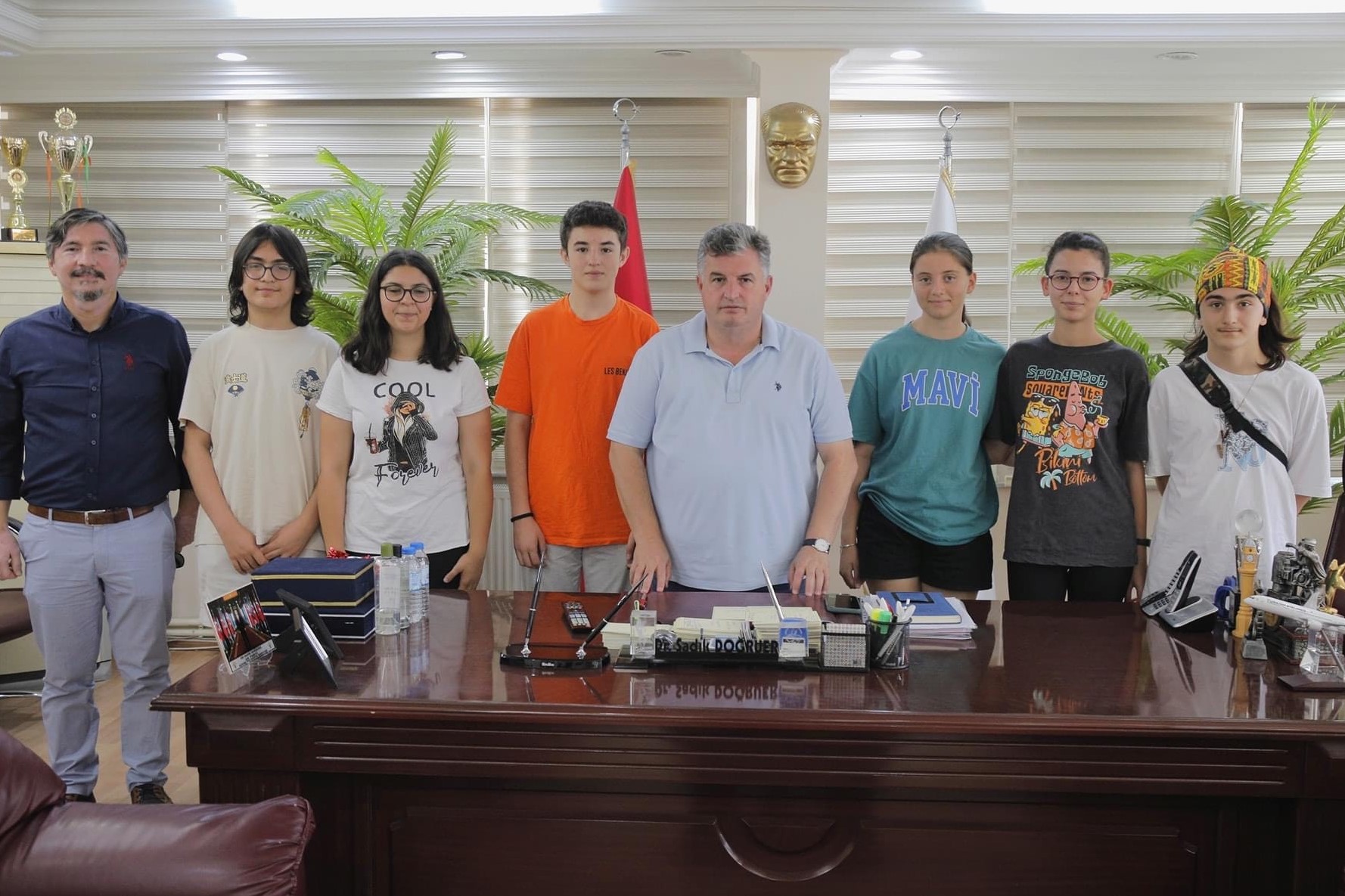 Başkan Doğruer LGS şampiyonaları ile buluştu