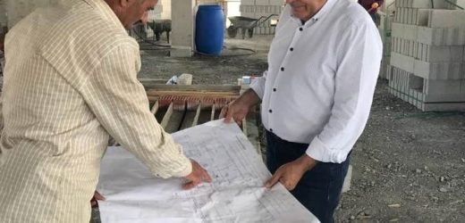 BAŞKAN DEMİR, TAZİYE EVİ ÇALIŞMALARINI İNCELEDİ