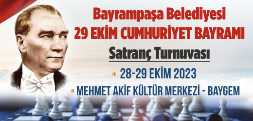 Bayrampaşa Belediyesi, Cumhuriyetin 100. yılı satranç turnuvası düzenliyor
