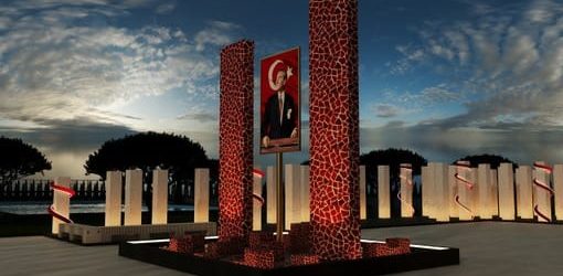 100 yılın anıtı Atakum’da inşa ediliyor