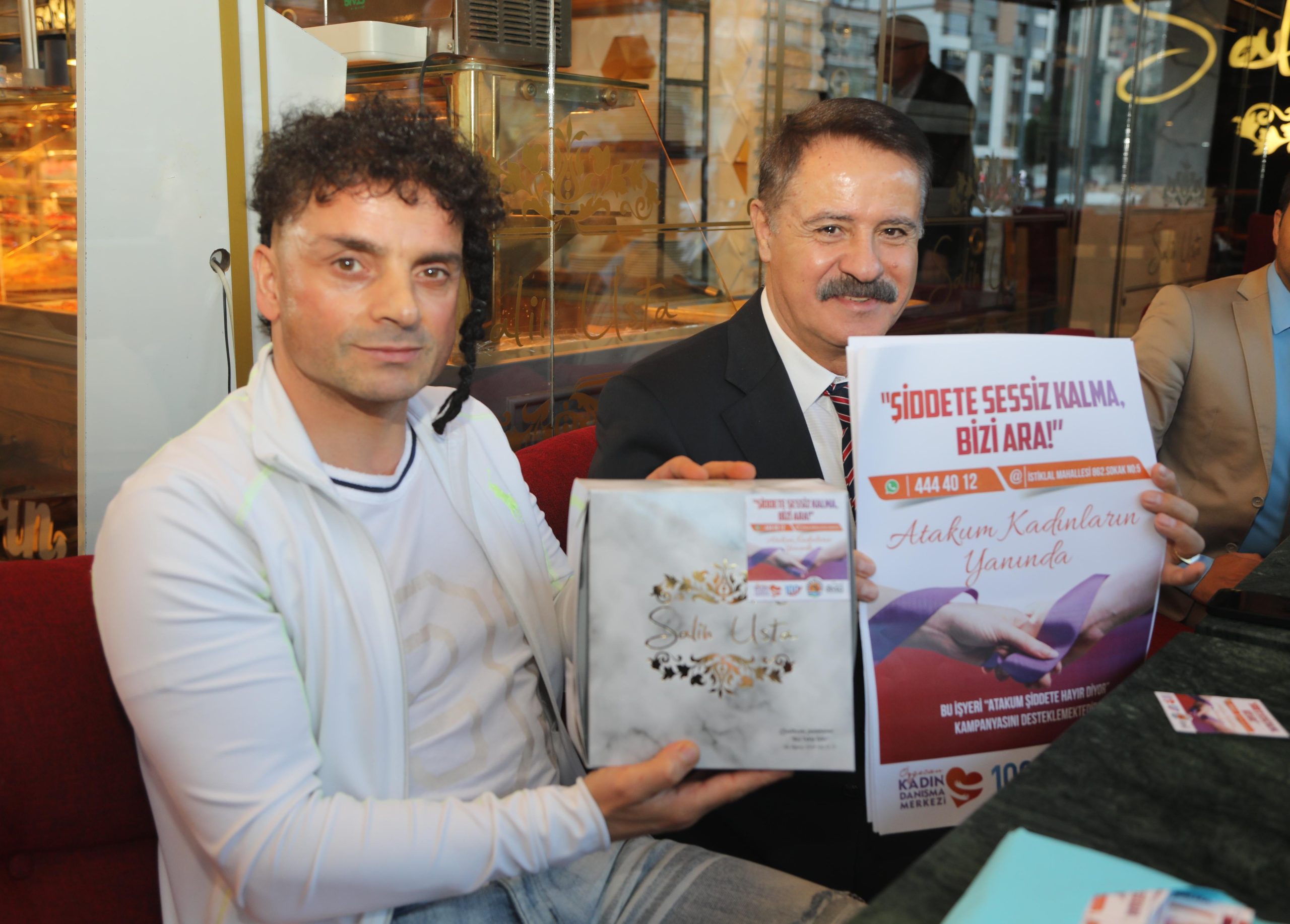 Atakum tek yürek ‘Kadına Şiddete Hayır’ dedi