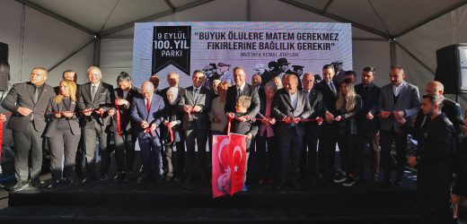 REKOR SÜREDE TAMAMLANAN “9 EYLÜL 100.YIL PARKI” AÇILDI