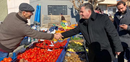 Bergama Belediye Başkanı Adayı Dr. Sadık Doğruer Esnaf ve Muhtarları Ziyarette Bulundu