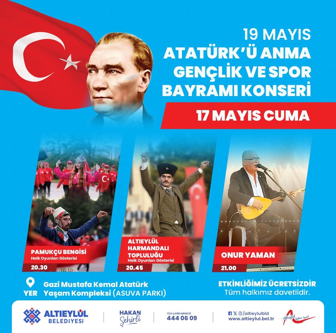 19 Mayıs heyecanı Altıeylül’de yaşanacak