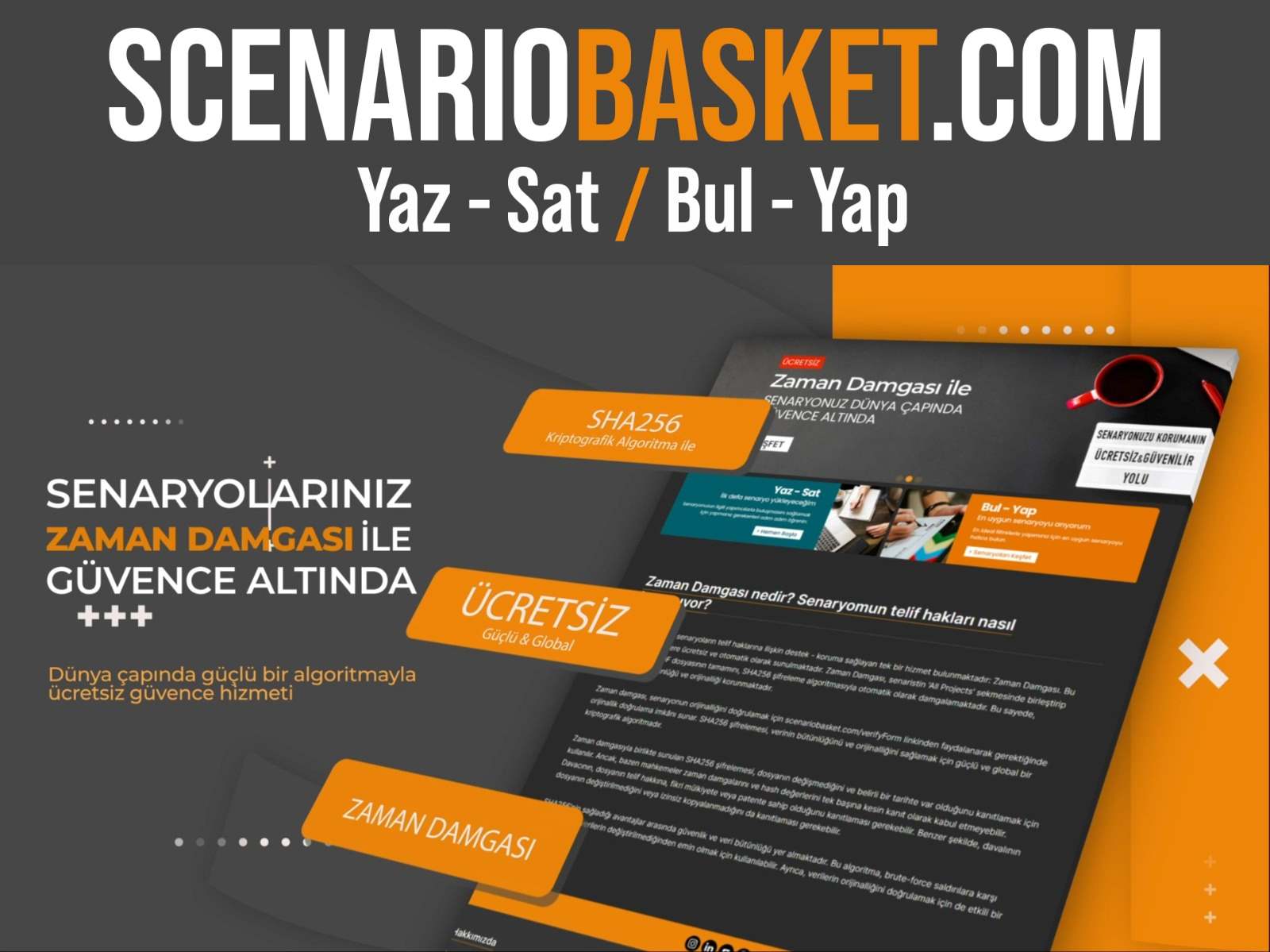 DÜNYA’DA İLK! SENARİST VE YAPIMCILARI BULUŞTURANPLATFORM: SCENARIOBASKET.COM AÇILDI