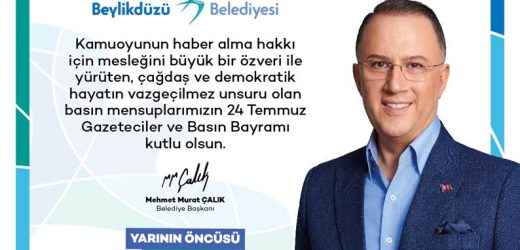 BAŞKAN M. MURAT ÇALIK’TAN GAZETECİLER BAYRAMI TEBRİK MESAJI