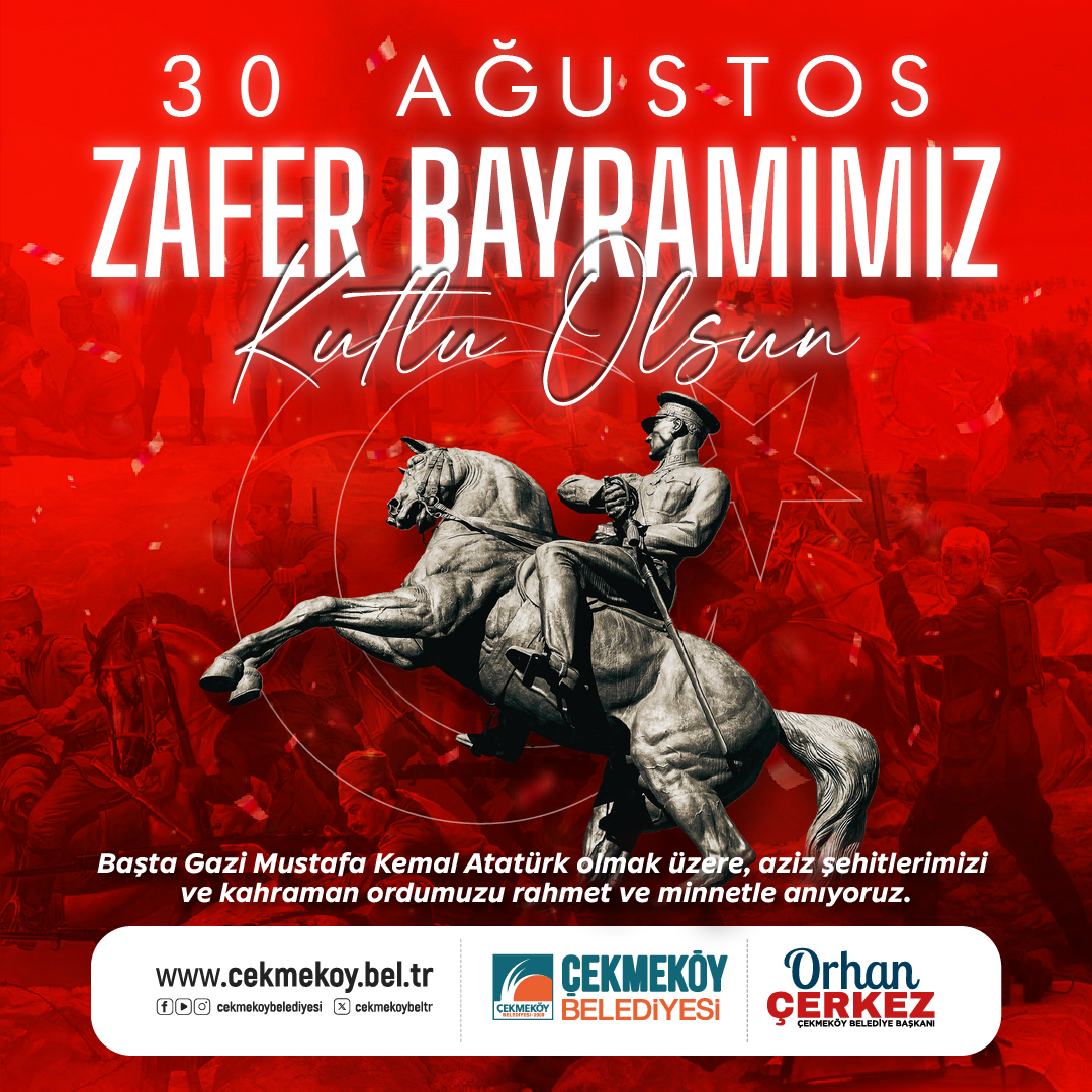 BAŞKAN ORHAN ÇERKEZ’DEN 30. AĞUSTOS ZAFER BAYRAMI KUTLAMA MESAJI