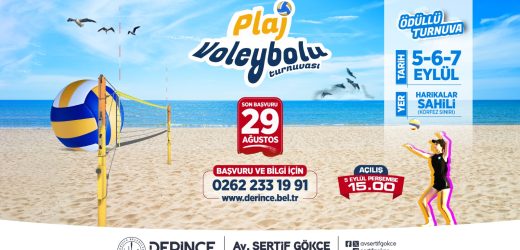 Derince´de Plaj Voleybolu Heyecanı Yaşanacak