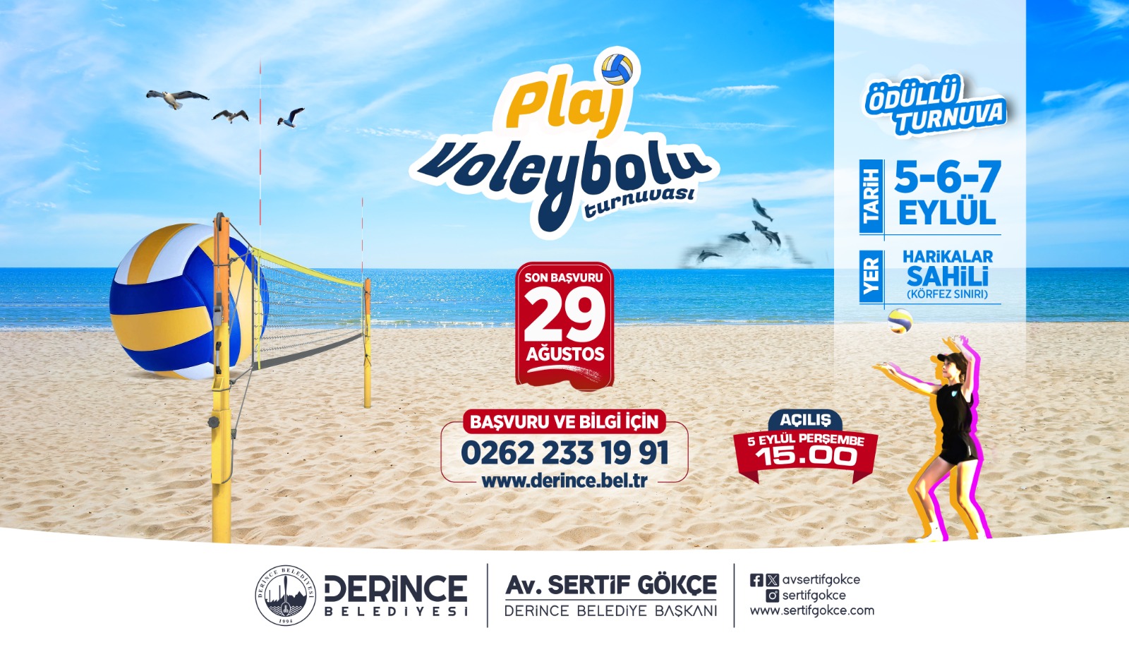 Derince´de Plaj Voleybolu Heyecanı Yaşanacak