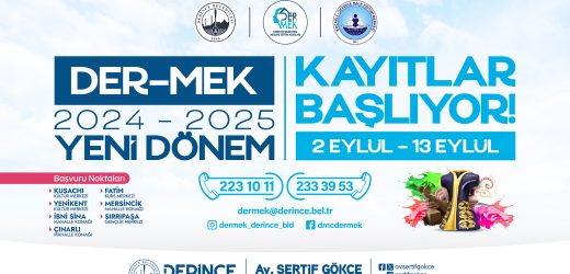 DER-MEK’te Kayıtlar Başladı