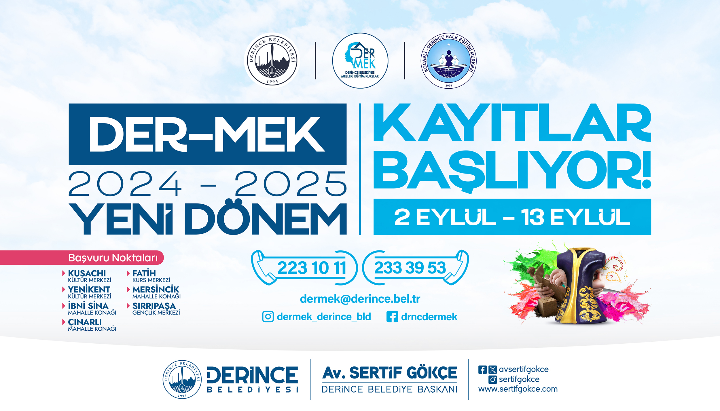 DER-MEK’te Kayıtlar Başladı