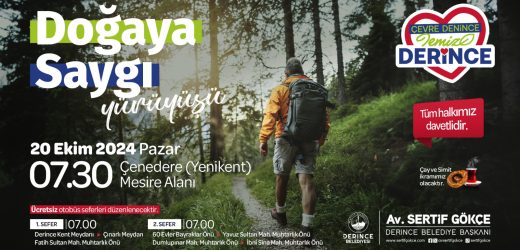 Derince’de Doğaya Saygı Yürüyüşü ve Temiz Çevre Etkinliği